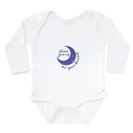 CafePress - NEVER GIVE UP ON DREAMS Body Suit - Long Sleeve Cotton Baby Bodysuit
CafePress - NEVER GIVE UP ON DREAMS Body Suit - Long Sleeve Cotton Baby Bodysuit
