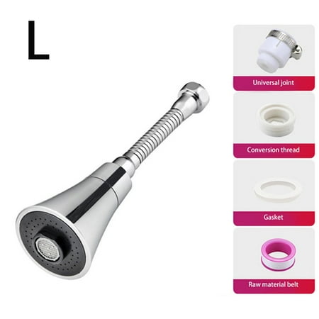 360 Degree Rotating Water Faucet Adjustable Tap Head Shower Nozzle Adapter