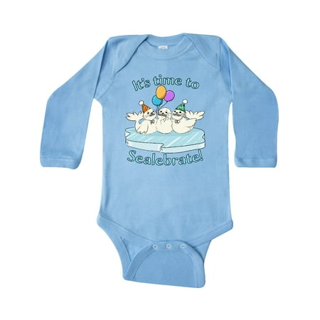 Inktastic It s Time to Sealebrate Seals with Balloons and Party Hats Gift Baby Boy or Baby Girl Long Sleeve Bodysuit
Inktastic It s Time to Sealebrate Seals with Balloons and Party Hats Gift Baby Boy or Baby Girl Long Sleeve Bodysuit