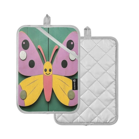 2 Pcs Pot Holders Sets Oven Mitts Square Potholders Oven Hot Pads Heat Resistant for Kitchen Cooking Baking 7 x9.8 Colorful Butterfly
2 Pcs Pot Holders Sets Oven Mitts Square Potholders Oven Hot Pads Heat Resistant for Kitchen Cooking Baking 7 x9.8 Colorful Butterfly