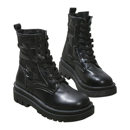 Tuscom Boots for Women Lace-up Women s Boots Autumn And Winter Warm Mid-tube Middle Ankle Platform Boots
Tuscom Boots for Women Lace-up Women s Boots Autumn And Winter Warm Mid-tube Middle Ankle Platform Boots