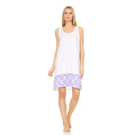 Lati Fashion Women Nightgown Sleeveless Female Nightgowns & Sleepshirts Purple Large
Lati Fashion Women Nightgown Sleeveless Female Nightgowns & Sleepshirts Purple Large