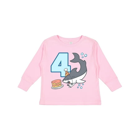 Inktastic 4th Birthday Shark with Cake Gift Toddler Boy or Toddler Girl Long Sleeve T-Shirt
Inktastic 4th Birthday Shark with Cake Gift Toddler Boy or Toddler Girl Long Sleeve T-Shirt