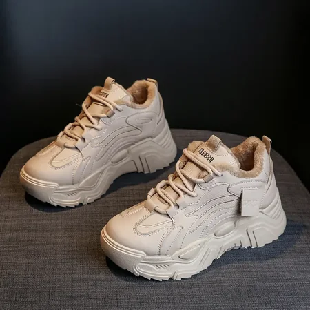 Women‘s Shock-resistant Sneakers Low Top Lace Up Platform Casual Shoes Women‘s Fleece Liner Warm Footwear
Women‘s Shock-resistant Sneakers Low Top Lace Up Platform Casual Shoes Women‘s Fleece Liner Warm Footwear