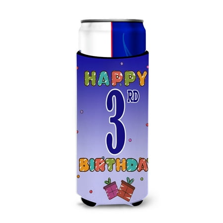Carolines Treasures CJ1094MUK Happy 3rd Birthday Ultra Beverage Insulators for slim cans Slim Can multicolor
Carolines Treasures CJ1094MUK Happy 3rd Birthday Ultra Beverage Insulators for slim cans Slim Can multicolor