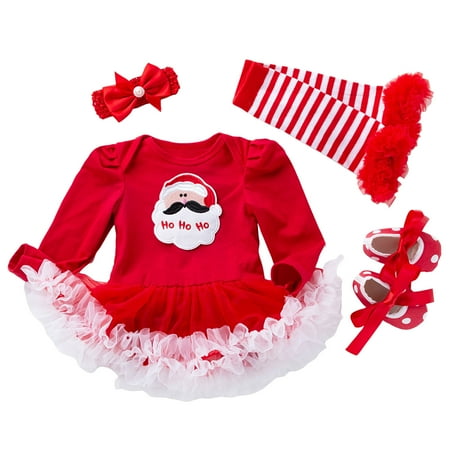 EHTMSAK Newborn Infant Baby Toddler Girl Christmas Long Sleeve Outfits Clothing Set One Piece Dress Bodysuit and Shoes Tights Set with Headband Red 0-2Y 59
EHTMSAK Newborn Infant Baby Toddler Girl Christmas Long Sleeve Outfits Clothing Set One Piece Dress Bodysuit and Shoes Tights Set with Headband Red 0-2Y 59
