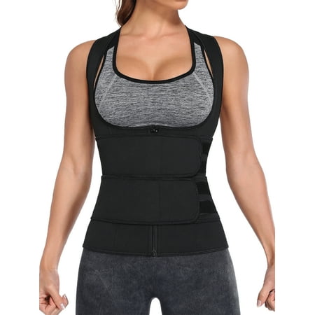 FITVALEN Women s Workout Waist Trainer Zip Vest Body Shaper with Adjustable Belts Underbust Corset Neoprene Sauna Sweat Suit
FITVALEN Women s Workout Waist Trainer Zip Vest Body Shaper with Adjustable Belts Underbust Corset Neoprene Sauna Sweat Suit
