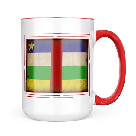 Neonblond Central African Republic Flag with a vintage look Mug gift for Coffee Tea lovers
Neonblond Central African Republic Flag with a vintage look Mug gift for Coffee Tea lovers