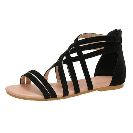Women Summer Open Toe Shoes Zipper Comfy Sandals Flats Casual Beach Sandals sandalias para mujer sandalias para mujer sandals women
Women Summer Open Toe Shoes Zipper Comfy Sandals Flats Casual Beach Sandals sandalias para mujer sandalias para mujer sandals women