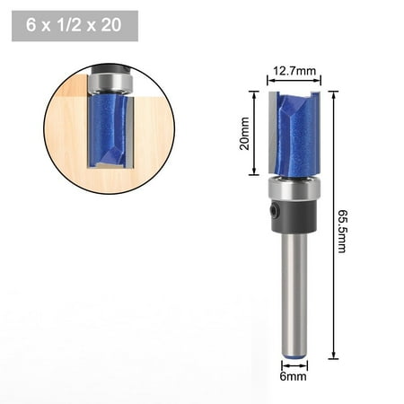 BAMILL 6mm Shank Top Bearing Flush Trim Pattern Router Bit Trimming Bit Industrial
BAMILL 6mm Shank Top Bearing Flush Trim Pattern Router Bit Trimming Bit Industrial
