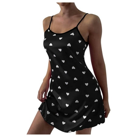 Qiaocaity Pajamas for Women Women Lingerie Silk Satin Polka Dot Printed Temptation Babydoll Underwear Sleepwear Camisole Nightdress Gifts for Women Black XXL
Qiaocaity Pajamas for Women Women Lingerie Silk Satin Polka Dot Printed Temptation Babydoll Underwear Sleepwear Camisole Nightdress Gifts for Women Black XXL