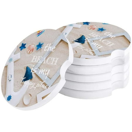 FMSHPON Life Starfish Shells and Anchor on The Beach Set of 4 Car Coaster for Drinks Absorbent Ceramic Stone Coasters Cup Mat with Cork Base for Home Kitchen Room Coffee Table Bar Decor
FMSHPON Life Starfish Shells and Anchor on The Beach Set of 4 Car Coaster for Drinks Absorbent Ceramic Stone Coasters Cup Mat with Cork Base for Home Kitchen Room Coffee Table Bar Decor
