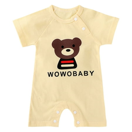 Newborn Baby Boy Girl Clothes Infant Romper Bodysuits Newborn Toddler Baby Girls Boys Bodysuit Summer Short Sleeve One-piece Cartoon Romper Jumpsuit Beige 3-6 Months
Newborn Baby Boy Girl Clothes Infant Romper Bodysuits Newborn Toddler Baby Girls Boys Bodysuit Summer Short Sleeve One-piece Cartoon Romper Jumpsuit Beige 3-6 Months