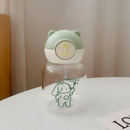 Cute Bear Glass Mug with Straw Portable Glass Cup Reusable Travel Mug Tumbler Green 501-600ml
Cute Bear Glass Mug with Straw Portable Glass Cup Reusable Travel Mug Tumbler Green 501-600ml