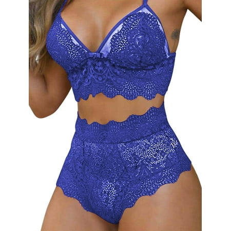 Capreze Women Lingerie Set 2 Pieces Underwear Babydoll Transparent Nightdress Deep V Neck Ladies Sheer Lace Up Mesh See Through Royal Blue S
Capreze Women Lingerie Set 2 Pieces Underwear Babydoll Transparent Nightdress Deep V Neck Ladies Sheer Lace Up Mesh See Through Royal Blue S
