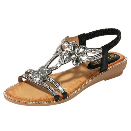 Pgeraug womens slippers Bohemia Summer Women Ladies Bling Flower Flat Sandals Beach Casual Shoes mens slippers Black 38
Pgeraug womens slippers Bohemia Summer Women Ladies Bling Flower Flat Sandals Beach Casual Shoes mens slippers Black 38