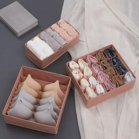 Underwear Storage Box Fabric Household Storage Basket Set of 3 Underwear Bra Socks Organizer Small Parts Container
Underwear Storage Box Fabric Household Storage Basket Set of 3 Underwear Bra Socks Organizer Small Parts Container