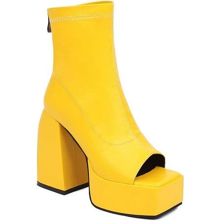 The shy Platform Boots for Women Open Toe Sexy Ankle Booties Chunky Heel Back Zipper Punk Style Shoes Combat Casual Platform Boots
The shy Platform Boots for Women Open Toe Sexy Ankle Booties Chunky Heel Back Zipper Punk Style Shoes Combat Casual Platform Boots