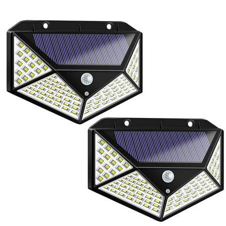 HOMEMAXS 2pcs Infrared Sensor Light Solar Power Lamp Outside Yard Lighting Tool 100-LEDs Waterproof Light for Daily Use (Black)
HOMEMAXS 2pcs Infrared Sensor Light Solar Power Lamp Outside Yard Lighting Tool 100-LEDs Waterproof Light for Daily Use (Black)