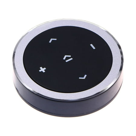 Car Mounted Music Receiver Media Player Controller Button(Silver)