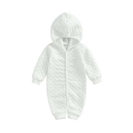 Sunisery Winter Newborn Baby Boy Girl Solid Romper Unisex Infants Hooded Outfit Clothes Waffle Cotton Button Jumpsuits
Sunisery Winter Newborn Baby Boy Girl Solid Romper Unisex Infants Hooded Outfit Clothes Waffle Cotton Button Jumpsuits