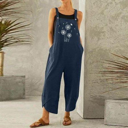 Dasayo Navy Women Rompers and Jumpsuits Women Fashion Casual Printed Pocket Romper Long Playsuit Strap Button Jumpsuit
Dasayo Navy Women Rompers and Jumpsuits Women Fashion Casual Printed Pocket Romper Long Playsuit Strap Button Jumpsuit