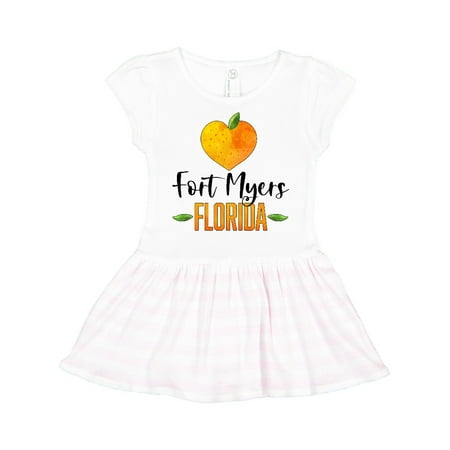 Inktastic Fort Myers Florida Orange in Heart Gift Toddler Girl Dress 
Inktastic Fort Myers Florida Orange in Heart Gift Toddler Girl Dress