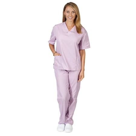 Ultra Soft Stretch Junior Mock Wrap Medical Scrub set 8118 9120