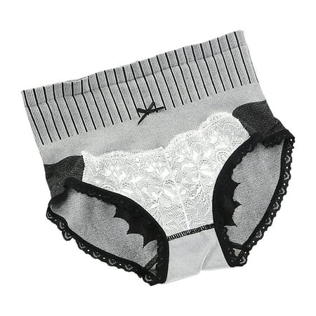 BIZIZA Soft Comfort High Waist Panties for Women Underwear Hi Cut Lace Breathable Briefs Gray M
BIZIZA Soft Comfort High Waist Panties for Women Underwear Hi Cut Lace Breathable Briefs Gray M