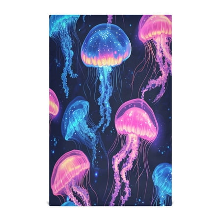 WOBOGO Luminous Jellyfish Kitchen Towel 4 Piece Large Cotton Dishcloth Premium Absorbency Set with Hanging Loop
WOBOGO Luminous Jellyfish Kitchen Towel 4 Piece Large Cotton Dishcloth Premium Absorbency Set with Hanging Loop