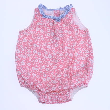 

Pre-owned Gap Girls Pink | White Romper size: 6-12 Months