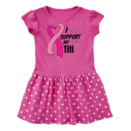 Inktastic Breast Cancer Awareness I Support My Titi with Pink Ribbon Gift Baby Girl Dress 
Inktastic Breast Cancer Awareness I Support My Titi with Pink Ribbon Gift Baby Girl Dress