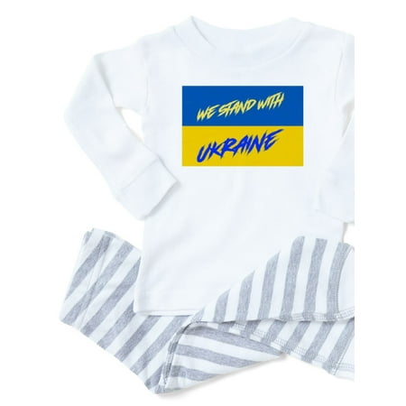 CafePress - We Stand With Ukraine Pajamas - Toddler Long Sleeve Pajama set