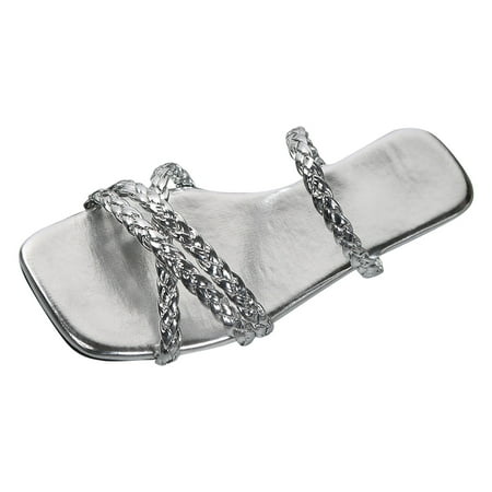 Youmylove Women Slide Slippers Fashion Summer Simple Knit Slip On Casual Retro Flat Large Sandals Leisure Ladies Cozy Daily Walking
Youmylove Women Slide Slippers Fashion Summer Simple Knit Slip On Casual Retro Flat Large Sandals Leisure Ladies Cozy Daily Walking
