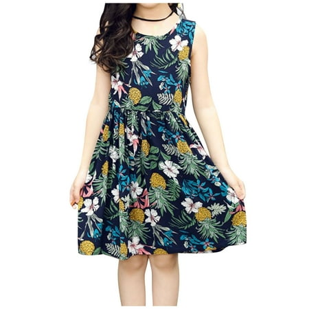 Holloyiver Gilrs DressesGirls Sleeveless Flower Print Dresses Kids Summer Dress Round Neck Boho Pleated Mid-Length Beach Dresses 12-13 YearsNavy
Holloyiver Gilrs DressesGirls Sleeveless Flower Print Dresses Kids Summer Dress Round Neck Boho Pleated Mid-Length Beach Dresses 12-13 YearsNavy