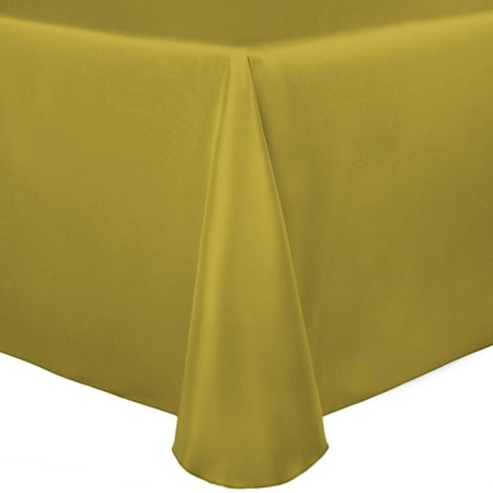 Ultimate Textile Bridal Satin 90 x 156-Inch Rectangular Tablecloth