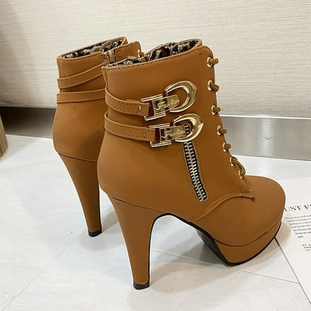 Aayomet Boots Breathable Women s Shoes Zipper Heels Short Fashion Retro High Women s high High Heel Padding for Women Yellow 7.5
Aayomet Boots Breathable Women s Shoes Zipper Heels Short Fashion Retro High Women s high High Heel Padding for Women Yellow 7.5