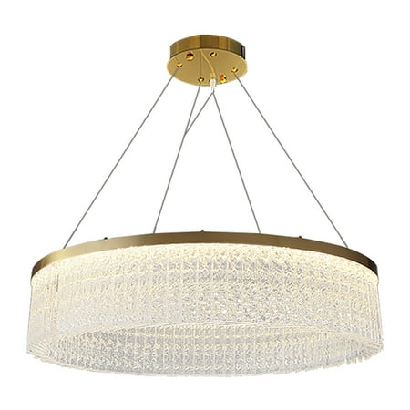 Miumaeov Modern Clear Crystal Glass Chandelier Round Gold LED Hanging Ceiling Light Three Color Temperatures Pendant Lights Fixture for Dining Room Living Room Kitchen Island Bedroom
Miumaeov Modern Clear Crystal Glass Chandelier Round Gold LED Hanging Ceiling Light Three Color Temperatures Pendant Lights Fixture for Dining Room Living Room Kitchen Island Bedroom