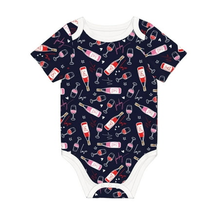 Matuu Love Wine for Baby Short-Sleeve Bodysuit Soft Cotton Comfortable and Breathable Perfect for Newborns and Infants 
Matuu Love Wine for Baby Short-Sleeve Bodysuit Soft Cotton Comfortable and Breathable Perfect for Newborns and Infants