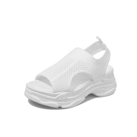 Ymiytan Ladies Sport Sandal Slip On Platform Sandals Summer Casual Shoes Daily Breathable Lightweight Beach Wedge Shoe White 4.5
Ymiytan Ladies Sport Sandal Slip On Platform Sandals Summer Casual Shoes Daily Breathable Lightweight Beach Wedge Shoe White 4.5