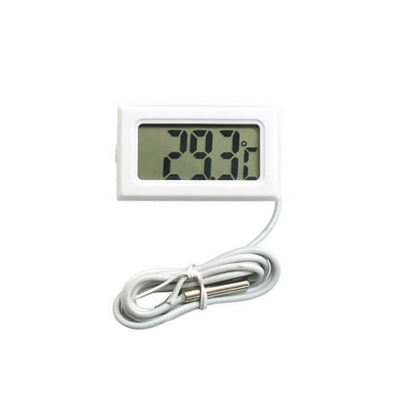 White Digital LCD Thermometer Temperature Monitor with External Probe for Fridge Freezer Refrigerator Aquarium
White Digital LCD Thermometer Temperature Monitor with External Probe for Fridge Freezer Refrigerator Aquarium