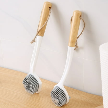 Tuelaly Labor-saving Cleaning Brush Long Handle Sturdy Pot Cleaner Brush with Hanging Hole Kitchen Supplies
Tuelaly Labor-saving Cleaning Brush Long Handle Sturdy Pot Cleaner Brush with Hanging Hole Kitchen Supplies