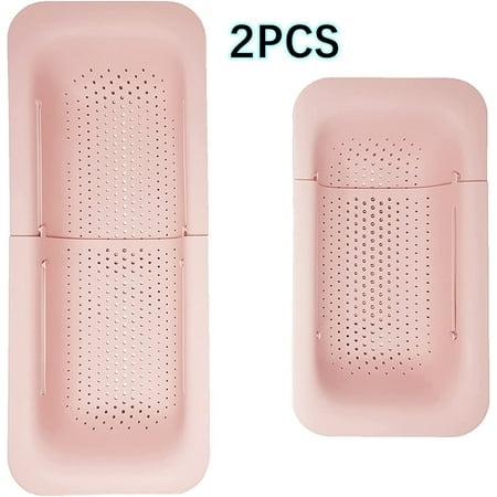 Over the Sink Colander Strainer Basket - Expandable Wash Drain and Dry. - 2Pcs New Home Kitchen Essentials Multifunctional Kitchen Gadgets Pink
Over the Sink Colander Strainer Basket - Expandable Wash Drain and Dry. - 2Pcs New Home Kitchen Essentials Multifunctional Kitchen Gadgets Pink