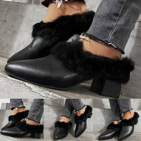 TALKVE Women s Warm Shoes Winter Pointed Plush Retro High Boots Thermal Breathable Short Heels Women s Boots
TALKVE Women s Warm Shoes Winter Pointed Plush Retro High Boots Thermal Breathable Short Heels Women s Boots