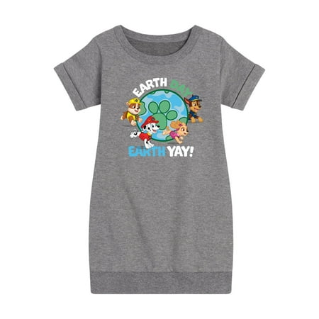 Paw Patrol - Earth Day Yay - Toddler And Youth Girls Fleece Dress