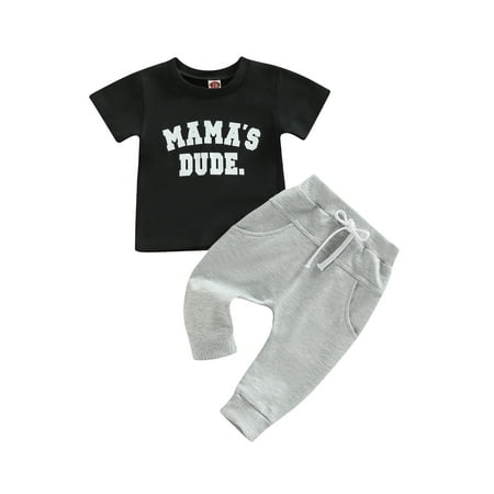Sunisery Toddler Baby Boy Summer Clothes Letter Print Short Sleeve T-Shirt Tops + Solid Long Pants Set Black 2-3 Years
Sunisery Toddler Baby Boy Summer Clothes Letter Print Short Sleeve T-Shirt Tops + Solid Long Pants Set Black 2-3 Years