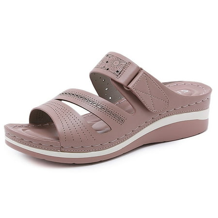 Women‘s Lightweight Soft Sole Slippers Open Toe Wedge Heel Sandals Women‘s Footwear
Women‘s Lightweight Soft Sole Slippers Open Toe Wedge Heel Sandals Women‘s Footwear
