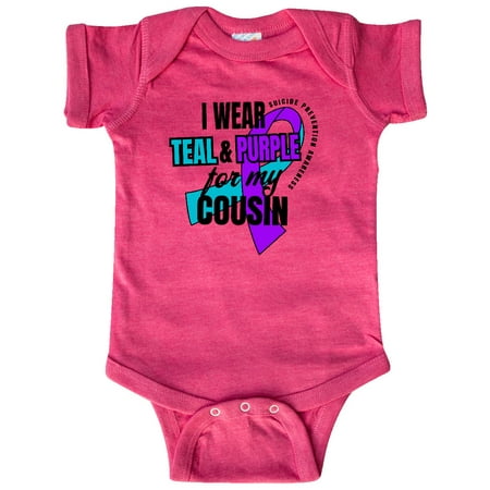 Inktastic Suicide Prevention I Wear Teal and Purple for My Cousin Gift Baby Boy or Baby Girl Bodysuit
Inktastic Suicide Prevention I Wear Teal and Purple for My Cousin Gift Baby Boy or Baby Girl Bodysuit
