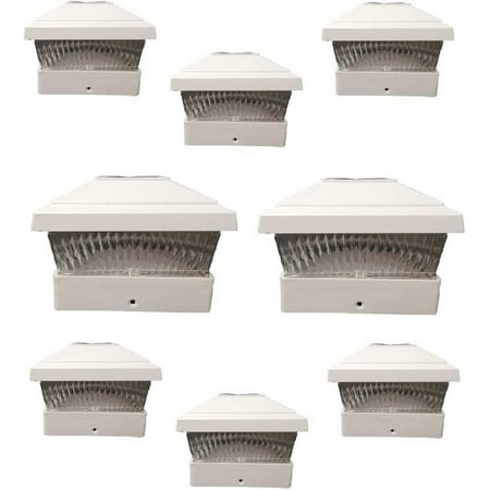 8 Pack Solar 5X5 Fence Post Cap Light with One LED Bulbs WHITE Garden Square Shape Cap Light
8 Pack Solar 5X5 Fence Post Cap Light with One LED Bulbs WHITE Garden Square Shape Cap Light