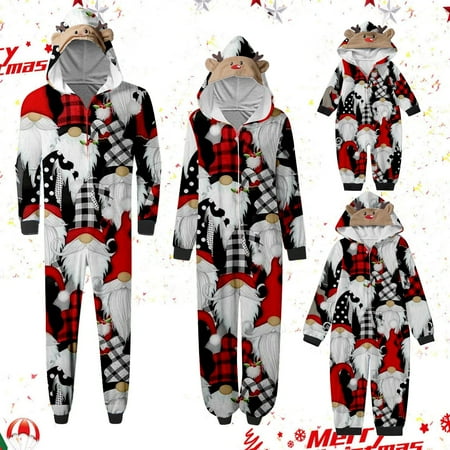 TANGNADE Soft Kids Christmas Jumpsuit - Warm Sleepwear for Children - Family Matching Pajama Set